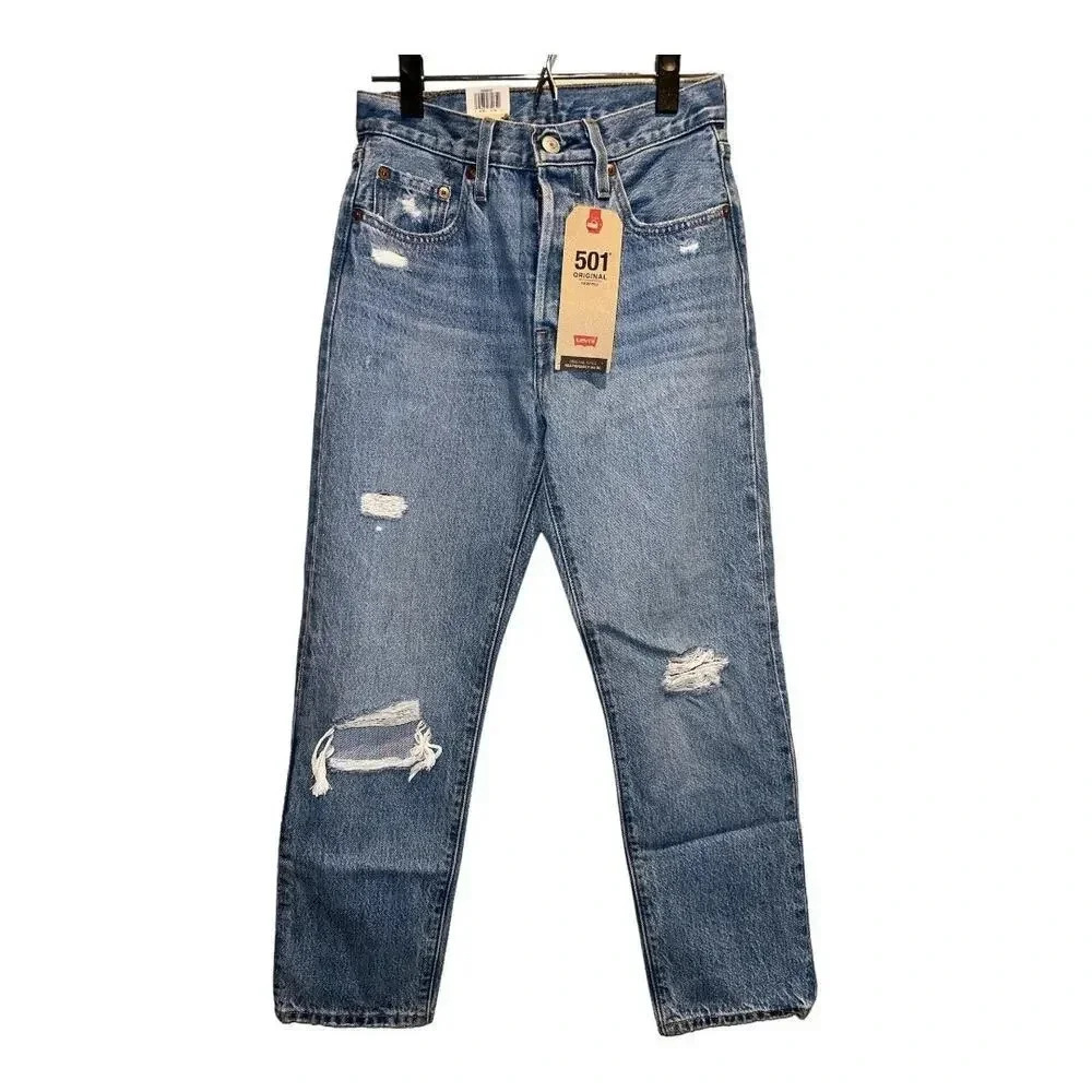 Levi’s 501‎ Original High Rise Cropped Straight Leg